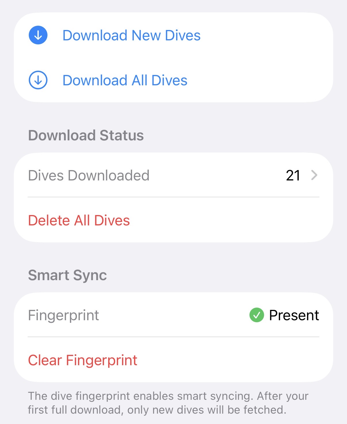 Download status after a complete download with Smart Sync enabled